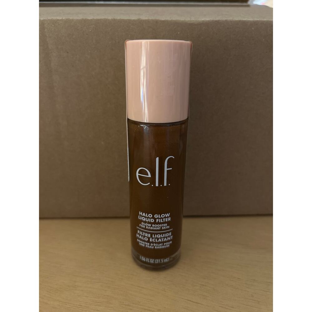 New e.l.f. Halo Glow Liquid Filter Glow Booster for Radiant Skin Rich #8.5